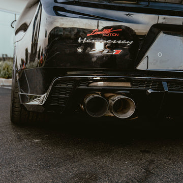 2017-2025 Chevy Camaro ZL1 / ZL1 1LE EVO Diffuser W/ Smokey Reflectors Gloss Black - 0