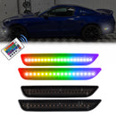 2010-2014 Ford Mustang RGB Smoked LED Side Markers-1