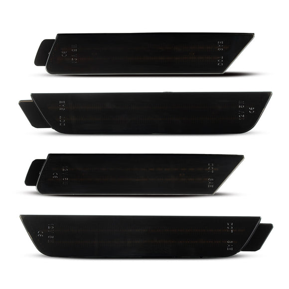2010-2015 Chevrolet Camaro Smoked White LED Side Markers Set