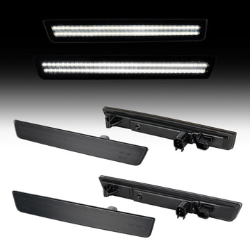 2015-2024 Dodge Challenger Smoke White LED Side Markers - 0