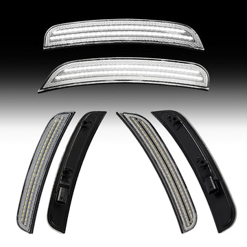 2015–2024 Dodge Charger Clear White LED Side Markers Set - 0