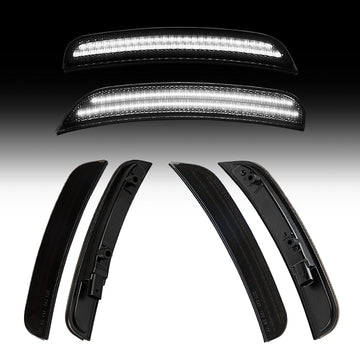 2015-2024 Dodge Charger Smoke White LED Side Markers - 0