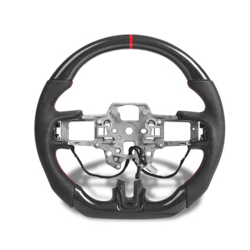 2018-2023 Mustang S550 Carbon Fiber Steering Wheel w/ Heated Core Pre Manufactured - 0