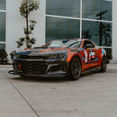 2019-2025 Chevy Camaro SS RS LT Black Panther ZL1 1LE 1PC Full Gloss Carbon Fiber Track Package Front Bumper Conversion for RS Headlights-21