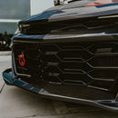 2019-2025 Chevy Camaro SS RS LT Black Panther ZL1 1LE 1PC Full Gloss Carbon Fiber Track Package Front Bumper Conversion for RS Headlights-9