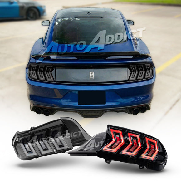 2015-2023 Mustang S550 Heritage-X™ Taillights Amber Turn Signal Sequential w/ Animation