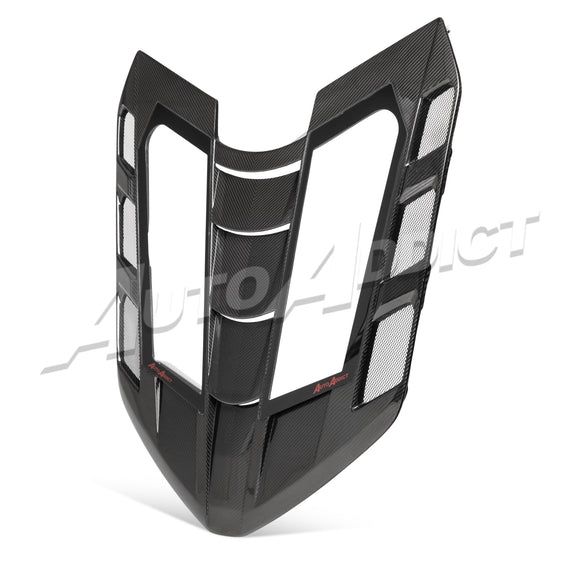 2020-2026 C8 Coupe Rear Split Window Functional Dry Carbon Fiber Double Sided w/Glass For Stingray/Z06/E-Ray