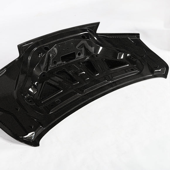 2016-2024 Camaro Type-X Double Sided Gloss Carbon Fiber Trunk W/ Integrated Spoiler