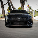 2022-2026 Cadillac CT5-V Blackwing Gloss Carbon Fiber Front Chin Splitter-4