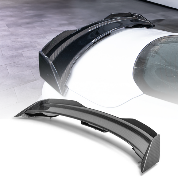 2024+ Mustang S650 Dark Horse Rear Spoiler Gloss Carbon Fiber 2pcs