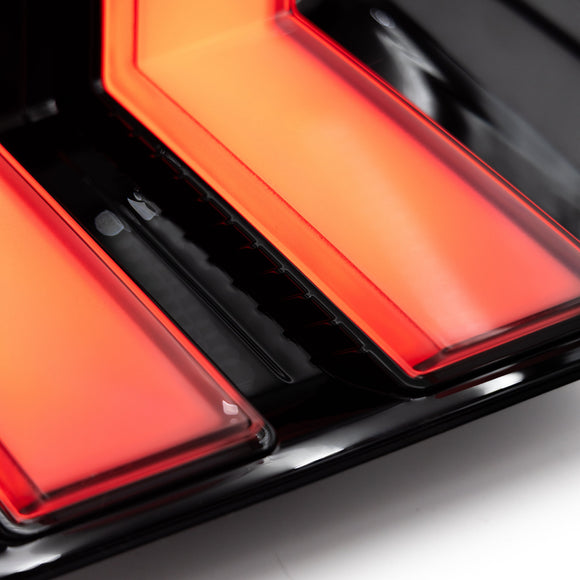 2015-2023 Mustang S550 Euro Taillights S650 Style RGB (Clear/Smoked)