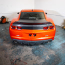 2010-2013 Camaro Type-X Double Sided Gloss Carbon Fiber Trunk W/ Integrated Spoiler-7