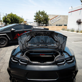 2016-2024 Camaro Type-X Double Sided Gloss Carbon Fiber Trunk W/ Integrated Spoiler - 0