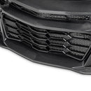 2019-2025 Chevy Camaro SS RS LT Black Panther ZL1 1LE 1PC Full Gloss Carbon Fiber Track Package Front Bumper Conversion for RS Headlights-10