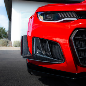 2016-2025 Camaro SS/RS/LT Type-ZL1 Gloss Carbon Fiber Bezels (Pair) - 0