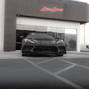 2020-2024 Corvette C8 Stingray Evo Style Front Lower Chin Splitter Gloss Black-3