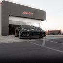 2020-2024 Corvette C8 Stingray Evo Style Front Lower Chin Splitter Gloss Black-5