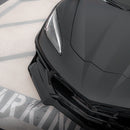 2020-2024 Corvette C8 Stingray Evo Style Front Lower Chin Splitter Gloss Black-6