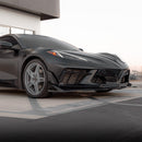 2020-2024 Corvette C8 Stingray Evo Style Front Lower Chin Splitter Gloss Black-7