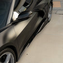 2020-2024 Corvette C8 Stingray Evo Style Side Skirts Gloss Black Pair-11