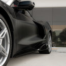 2020-2024 Corvette C8 Stingray Evo Style Side Skirts Gloss Black Pair-5