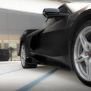 2020-2024 Corvette C8 Stingray Evo Style Side Skirts Gloss Black Pair-16