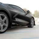 2020-2024 Corvette C8 Stingray Evo Style Side Skirts Gloss Black Pair-1