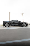 2020-2024 Corvette C8 Stingray Evo Style Side Skirts Gloss Black Pair-17