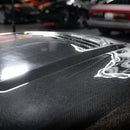 2022-2024 Cadillac CT5-V / Blackwing Type-SV Double Sided Gloss Carbon Fiber Hood-7