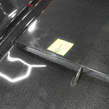 OPEN BOX 2015-2017 Ford Mustang Gloss Carbon Fiber Hood Terminator Aggressive Style - 0