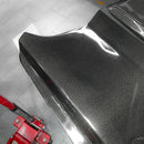 OPEN BOX 2015-2017 Ford Mustang Gloss Carbon Fiber Hood Terminator Aggressive Style-8