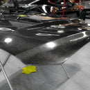 OPEN BOX 2015-2017 Ford Mustang Gloss Carbon Fiber Hood Terminator Aggressive Style-4