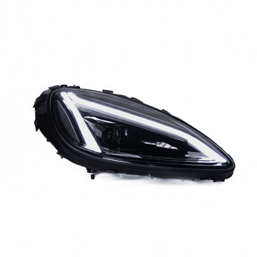 2005-2013 Corvette C6 Projector LED Headlights C8 Style Amber Sequential Turn Signals - 0