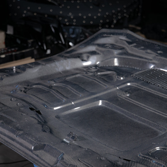 2024-2025 Mustang S650 Type-LM Carbon Fiber Double Sided Hood