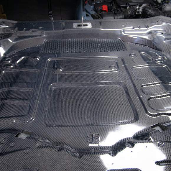 2024-2025 Mustang S650 Type-LM Carbon Fiber Double Sided Hood
