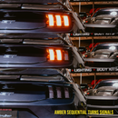 2024-2026 Mustang S650 Euro Style Taillights Amber Turn Signal Sequential-5
