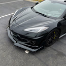 2020-2024 Corvette C8 Stingray Evo Style Front Lower Chin Splitter Gloss Black-11