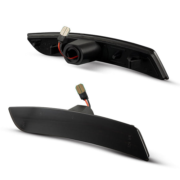 2016-2025 Chevrolet Camaro Smoked White LED Side Markers Set