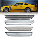 2010-2014 Ford Mustang Clear White LED Side Markers-1