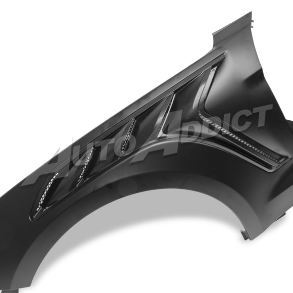 2015-2017 Mustang S550 EcoBoost/GT Type-GTD Aluminum Fenders w/ Functional Vent (Pair)