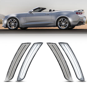 2016-2025 Chevrolet Camaro Clear White LED Side Markers Set