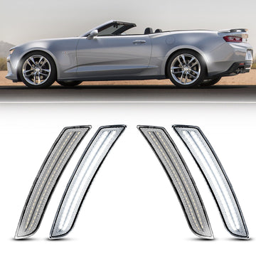 2016-2025 Chevrolet Camaro Clear White LED Side Markers Set
