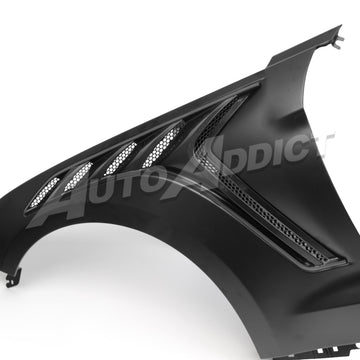 2018-2023 Mustang S550 EcoBoost/GT Type-GTD Aluminum Fenders w/ Functional Vent (Pair) - 0
