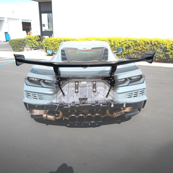 2023-2026 C8 Corvette Z06/E-Ray ZR1 ZTK Rear Spoiler Gloss Carbon Fiber 1pc