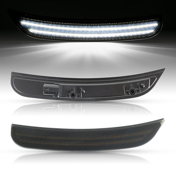 2015-2024 Dodge Charger Smoke White LED Side Markers