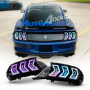 2015-2023 Mustang S550 Heritage-X™ RGB Taillights Amber Turn Signal Sequential w/ Animation-1