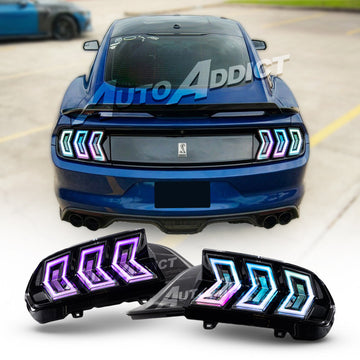 2015-2023 Mustang S550 Heritage-X™ RGB Taillights Amber Turn Signal Sequential w/ Animation