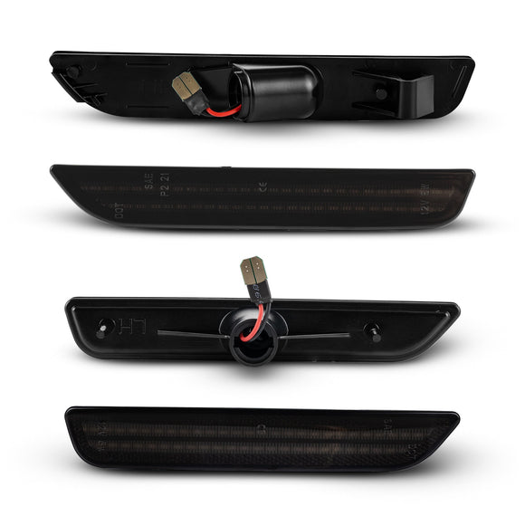 2010-2014 Ford Mustang Smoked White LED Side Markers
