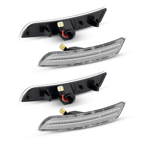 2016-2025 Chevrolet Camaro Clear White LED Side Markers Set