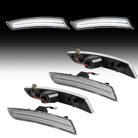 2016-2025 Chevrolet Camaro Clear White LED Side Markers Set - 0